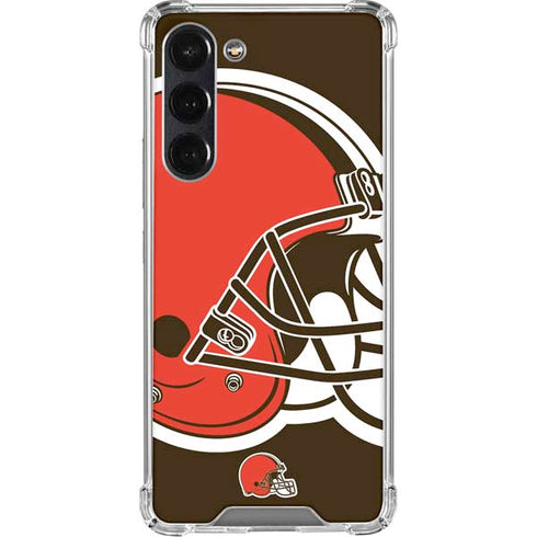 NFL Cleveland Browns Large Logo Galaxy S24 FE Clear Case
